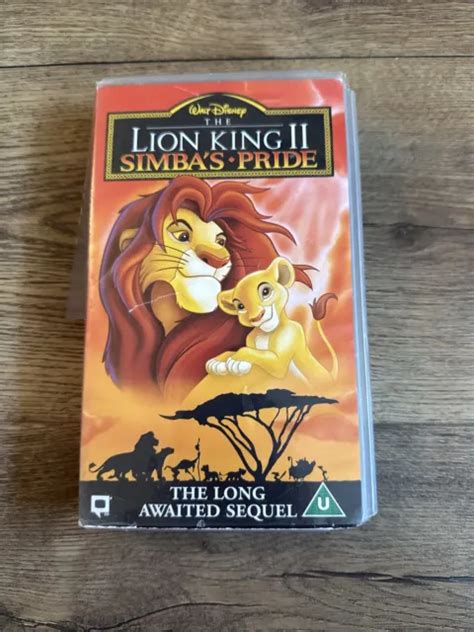 Vhs Walt Disney The Lion King Ii Simbas Pride In Fair Condition Eur