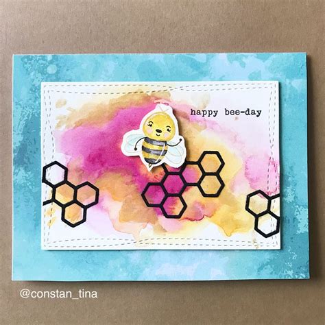 Happy bee day | Card kits, Stamped cards, Card making