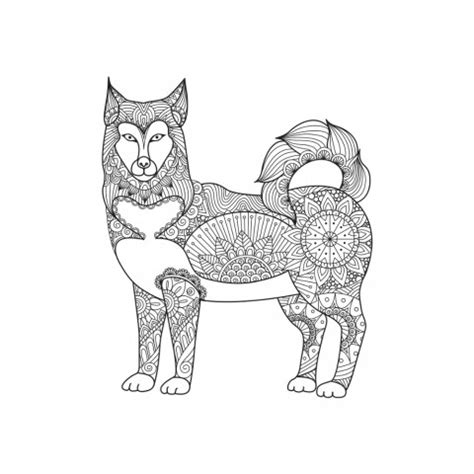 Mandalas Wolf Mandala Coloring Page Drawing The Best Porn Website