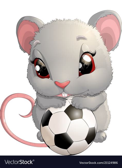 Beautiful cute mouse Royalty Free Vector Image