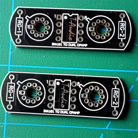 Jual T Audio PCB Adapter Single To Dual Opamp V4 INA101 To DIP IC