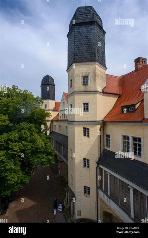 28 Juli 2021 Sachsen Anhalt Köthen Anhalt Türme des Ludwig