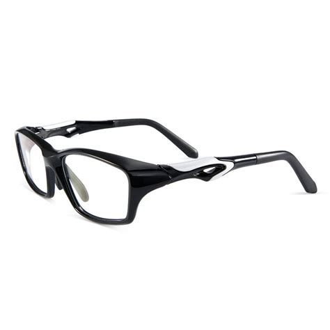 Speeder Rectangle Black Sport Glasses