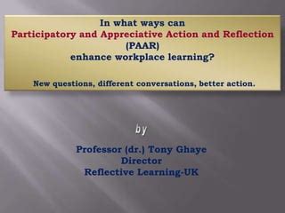 Developing Strengths Based Practices Through Paar Ppt