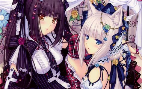 Download Nekoparas Catgirls Chocola And Vanilla Wallpaper