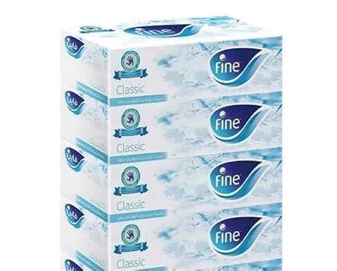 Fine Sterilized Facial Tissues Classic 150x2 Ply White Tissues 600