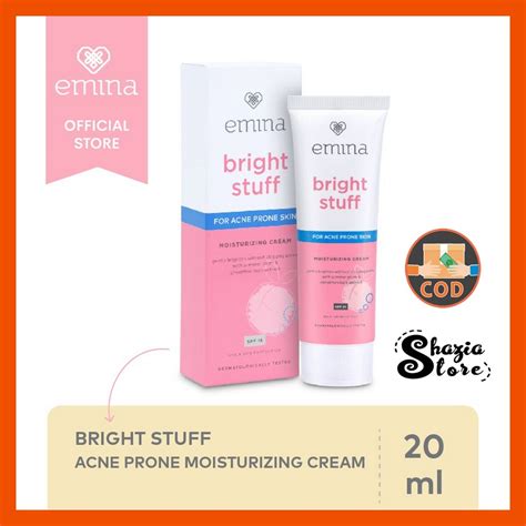 Emina Bright Stuff For Acne Prone Skin Moisturizing Cream Lazada