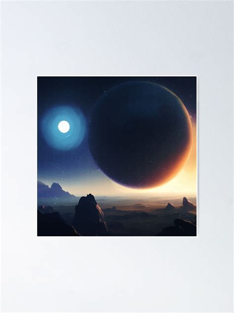 Proxima Centauri B Exoplanet Travel Illustration Poster For Sale By