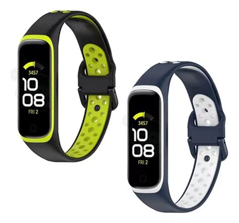 Kit 2 De Pulsera Deportiva De Silicona Con Agujeros Para Galaxy Fit2