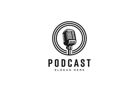 Podcast Logo Vector Design Graphic By Dunia Creative Fabrica