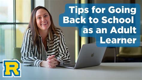 Tips For Going Back To School As An Adult Learner Youtube