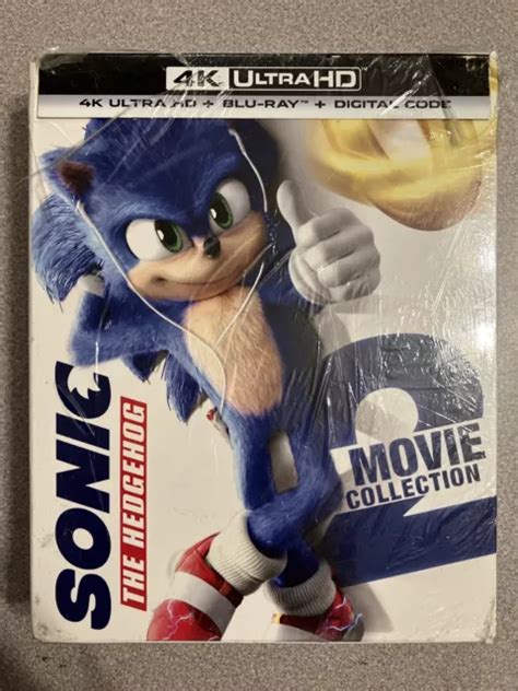 SONIC THE HEDGEHOG 2 Movie Collection 4K UHD Blu Ray Digital Code