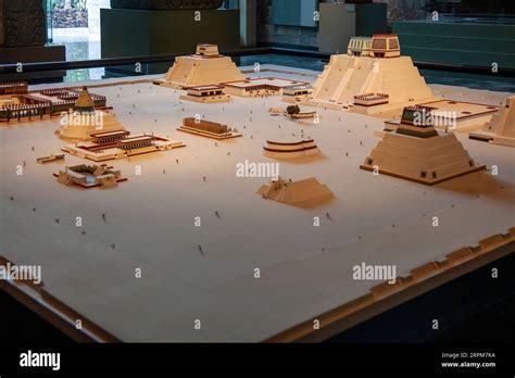 Model Of Ceremonial Palace Of Tenochitlan And Tlatelolco At Museo Nacional De Antropología In