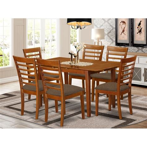 Lark Manor Adonica 7 Piece Extendable Solid Wood Dining Set And Reviews Wayfair