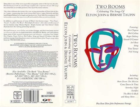 Two Rooms: Celebrating the Songs of Elton John & Bernie Taupin - Video ...