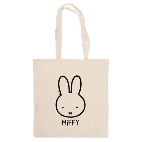 Miffy Face Outline Tote Bag Miffy Shop