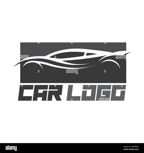 Auto Car Logo Design With Concept Sports Car Vehicle Icon Silhouettevector Illustration Design