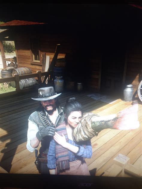 this is what happens if you carry a fish and greet abigail when shes in