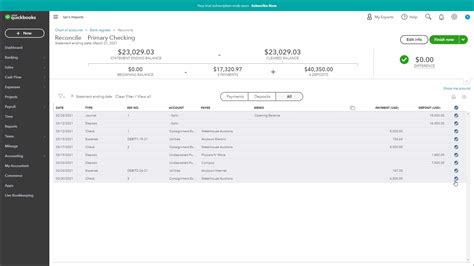 Reconcile An Account In Quickbooks Online Instructions