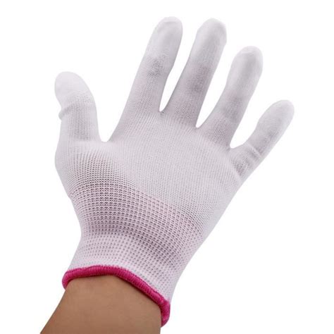 Cikonielf Gants En Nylon Antid Rapant Antistatique Gants De Rev Tement