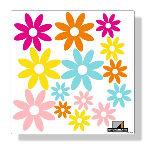 Bloemen Stickerset Fullcolor Medium