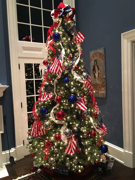 Patriotic Christmas Tree Patriotic Christmas Tree Patriotic