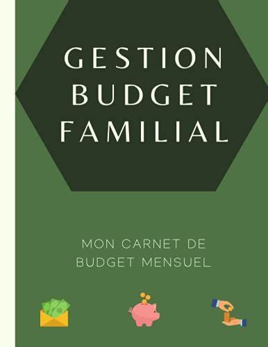 Gestion Budget Familial Mon Carnet De Budget Mensuel Planificateur De Budget Pour Une Famille