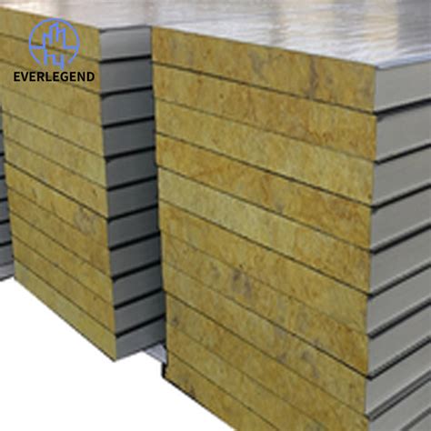 Everlegend Easy Set Up Fireproof Panel Rock Wool Insulation Sandwich