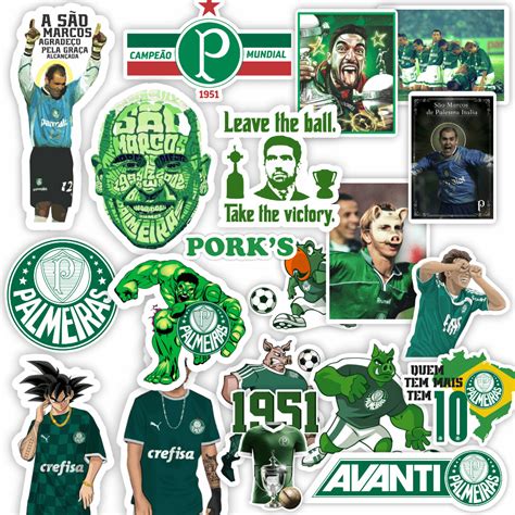 Adesivos Palmeiras Mancha Verde Vinil A Prova Dagua Para Notebook Ou