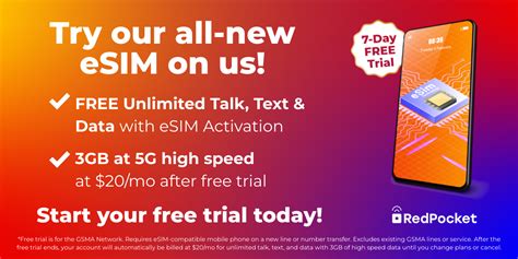 Red Pocket Mobile On Twitter Enjoy A Free 7 Day Trial Of Unlimited Talk Text And Data When You