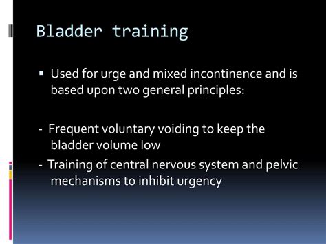 Therapies For Bladder Control Problems Urinary System Incontinence