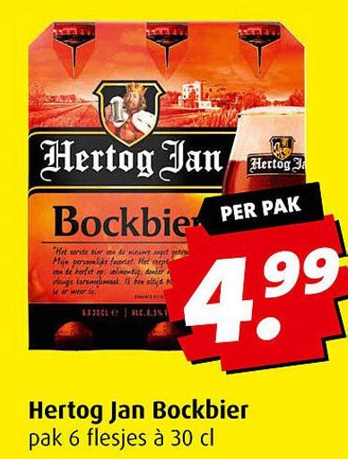 Hertog Jan Bockbier Pak Flesjes Cl Aanbieding Bij Boni