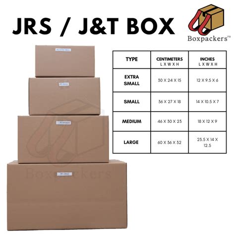 BOXPACKERSPH JRS JNT J T XS EXTRA SMALL SMALL MEDIUM LARGE Kraft