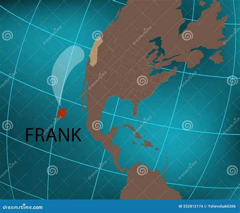 Tropical Storm Frank. Hurricane Frank. Vector Illustration Stock Vector ...