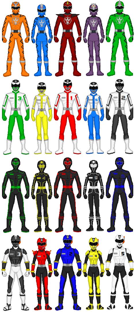 Power Rangers Extra Teams/Rangers 1 by exguardian on DeviantArt