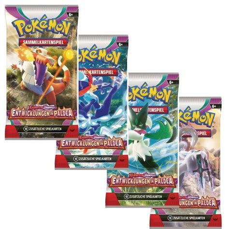 Pokemon KP02 Entwicklungen In Paldea 4 Booster 4 Artworks Kar