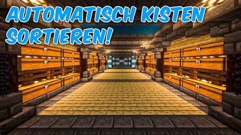 Automatisches Lagersystem Minecraft Tutorial Youtube