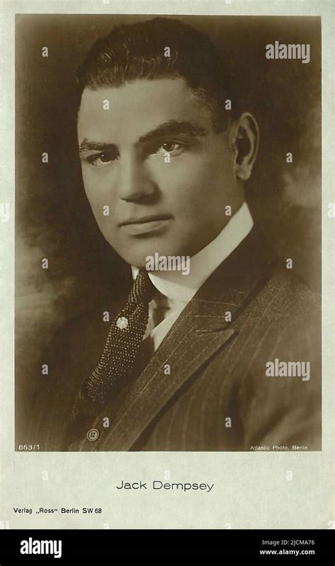 Portrait Of Jack Dempsey Silent Hollywood Era Stock Photo Alamy