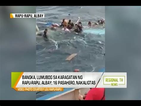 GMA Regional TV News Bangka Lumubog Sa Karagatan Ng Rapu Rapu Albay