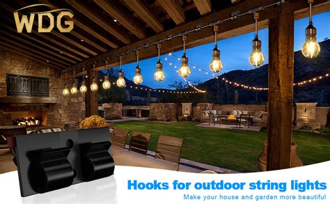 Amazon Black Hooks For Outdoor String Lights 50pcs Outdoor Light