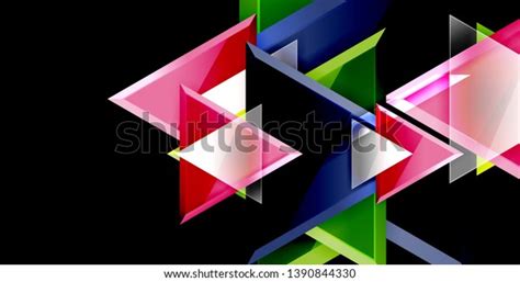 Triangle Abstract Vector Background Design Stock Vector Royalty Free 1390844330 Shutterstock