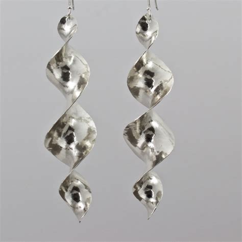 Sterling Silver Helix Earrings – Pat Cahill Metalworks