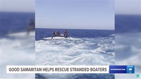 Coast Guard Rescues From Overturned Boat In The Gulf Of Mexico Off Of