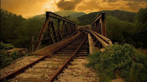 Train Track Wallpaper - WallpaperSafari