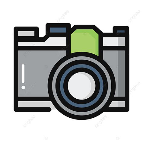 Camera Illustration Clipart Vector Flat Illustration Camera Vector