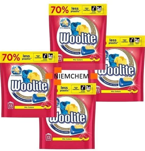 Woolite Mix Colors Kapsułki do Prania Koloru 4X33szt Opinie i