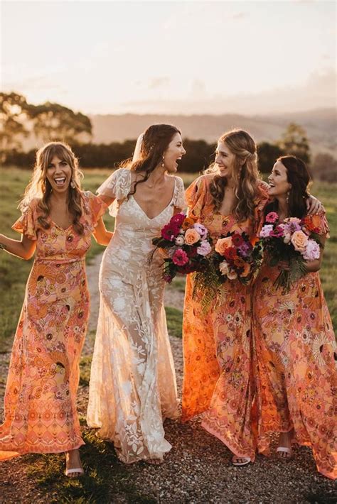 Floral Bridesmaid Dresses 12 Most Beautiful Styles Floral Bridesmaid