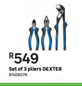 Set Of 3 Pliers Dexter Offer At Leroy Merlin