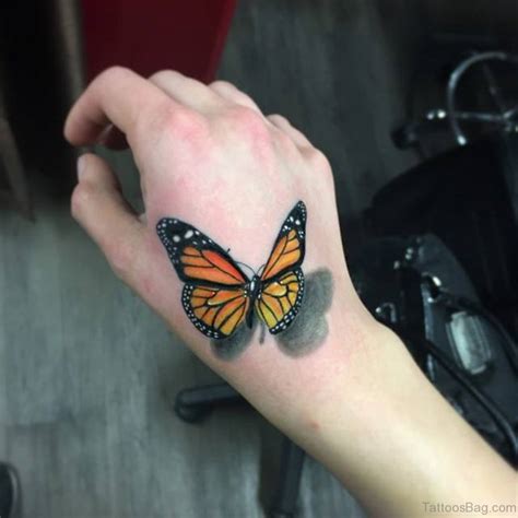 54 Awesome Butterfly Tattoos On Hand Tattoo Designs TattoosBag