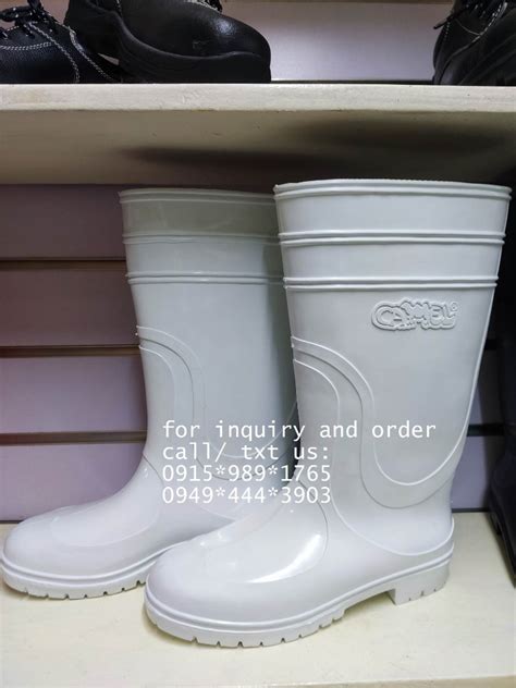 Rain Boots Rubber Boots Camel Cm White On Carousell